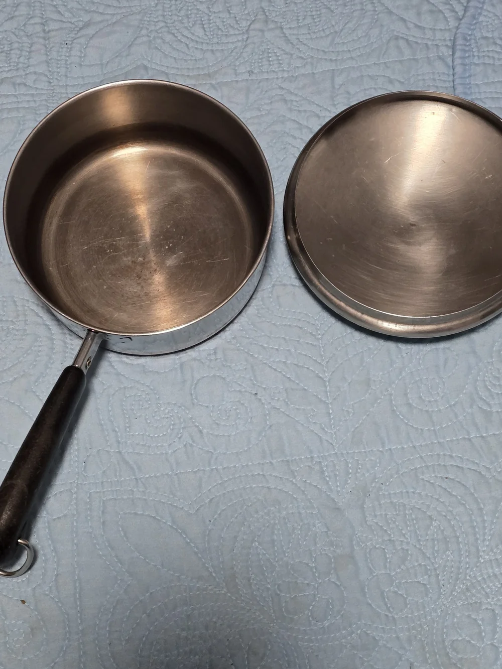 Vintage/Y2K 1801 Revere Ware Copper Bottom Pots W/Lids, 1qt, 1.5qt, 2qt, 6qt